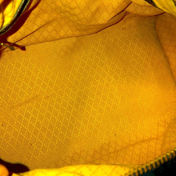 M GUCCI Navy GG Monogram Rolled Top Handle Coated Canvas Boston Travel Bag 30cm - Picture 9 of 17